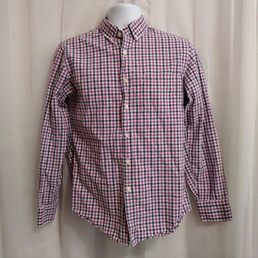 J Crew Shirts Mens S Purple Blue Check Button‎ Down